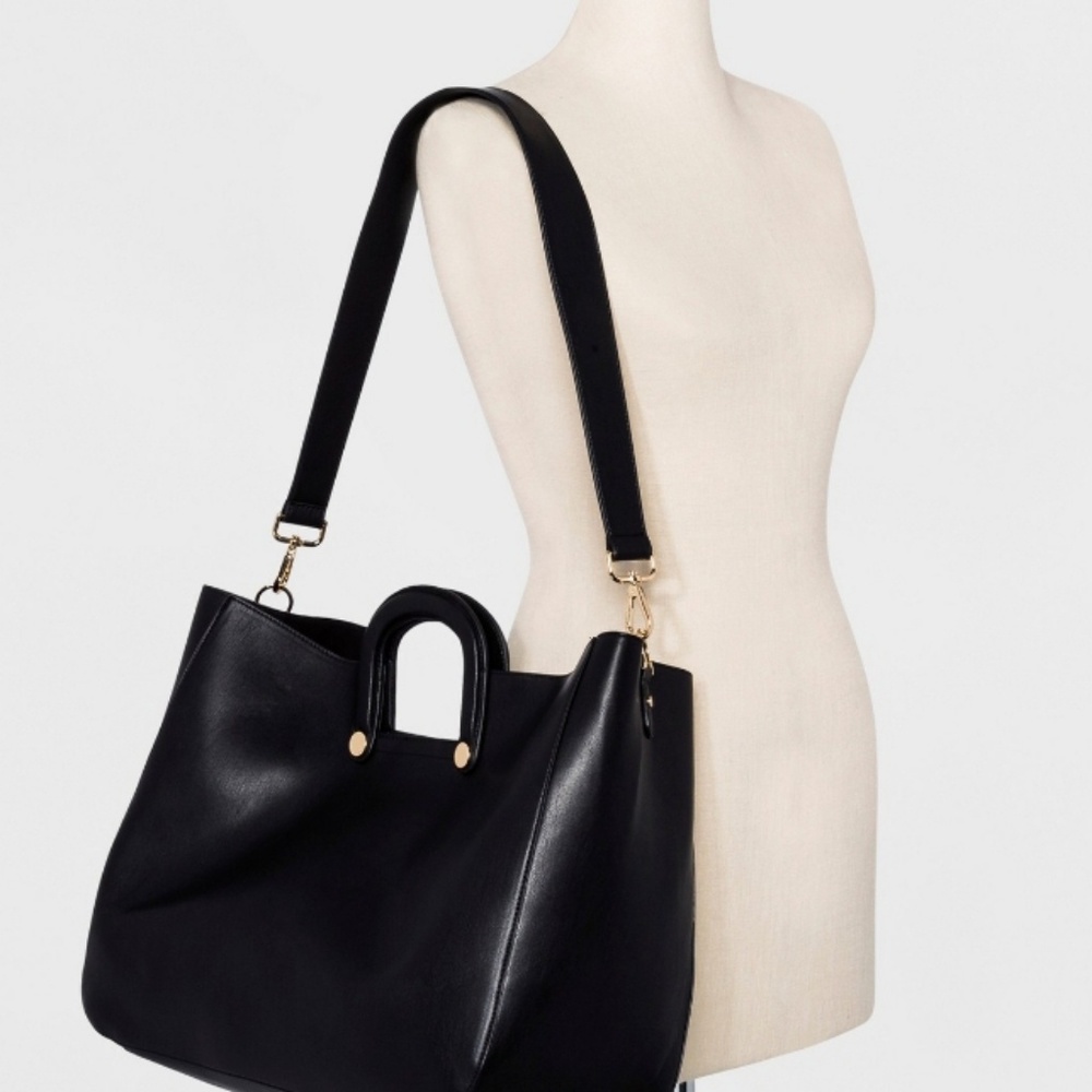 Trapunto Handle Tote Handbag